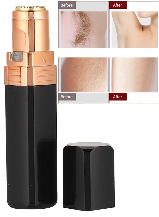 Generic Facial Hair Removal Machine for Women, Upper Lip Face Shaver Electric Facial Hair Remover Device for Face Hair Fuzz Chin Mustaches,Cute Lipstick Shape,Black  - Image 2
