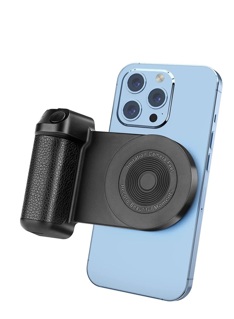 SYOSI حامل كاميرا الهاتف المغناطيسي، متعدد الوظائف، مصراع كاميرا الهاتف الذكي، مقبض عن بعد، 10 وات، حامل شحن لاسلكي Qi، جهاز تحكم عن بعد بلوتوث لالتقاط صور الفيديو - Image 2