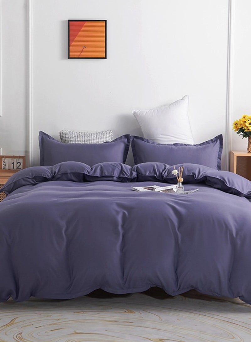 Sharpdo 4-Piece Set Bedding Modal Quilt Cover Set with 1 Quilt Cover 1 Sheet and 2 Pillowcases 2m Bed (220*240cm) - Image 1