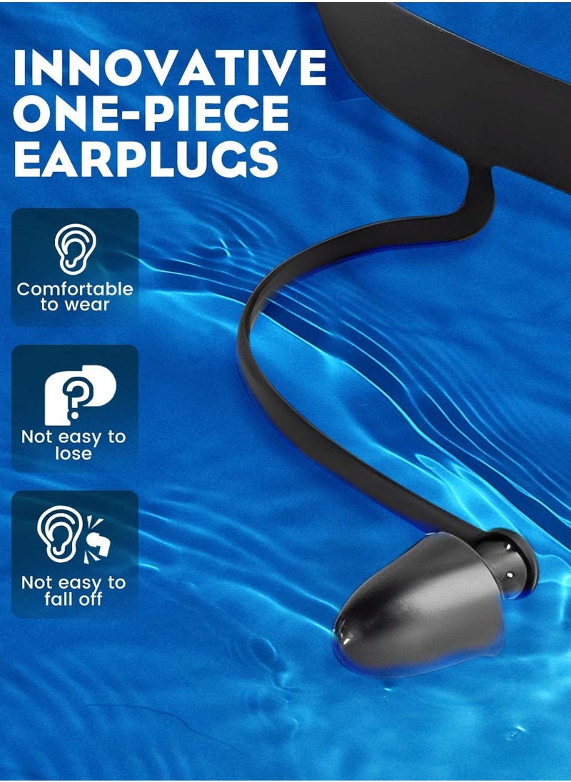 Milatech - Swimming Goggles 2 Pack with Earplugs Wide View Anti-fog UV Swimming Goggles for Adults, Water-Proof Swimming Goggles for Men, Women, and Teens - Image 1