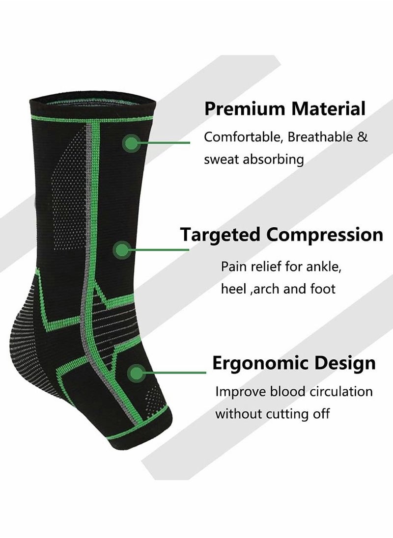 SYOSI - Ankle Brace Compression Support Sleeve, Ankle Support Dynamic for Freedom of Movement - Image 1