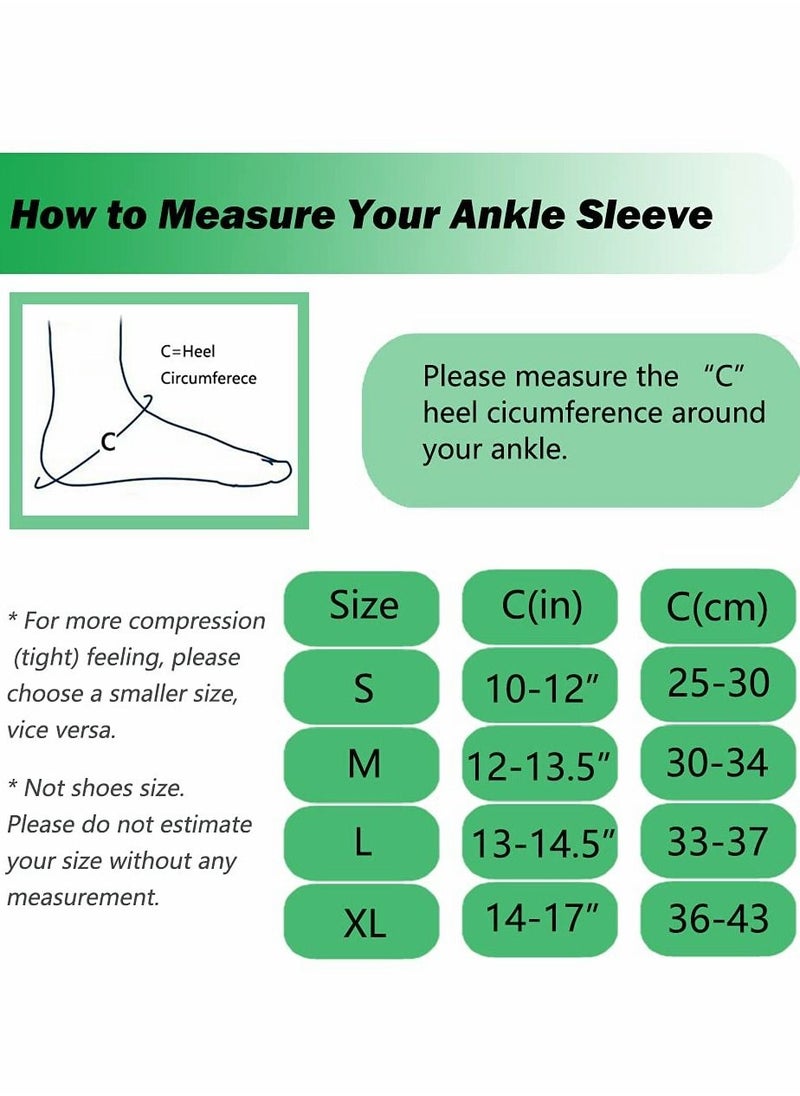 SYOSI - Ankle Brace Compression Support Sleeve, Ankle Support Dynamic for Freedom of Movement - Image 1