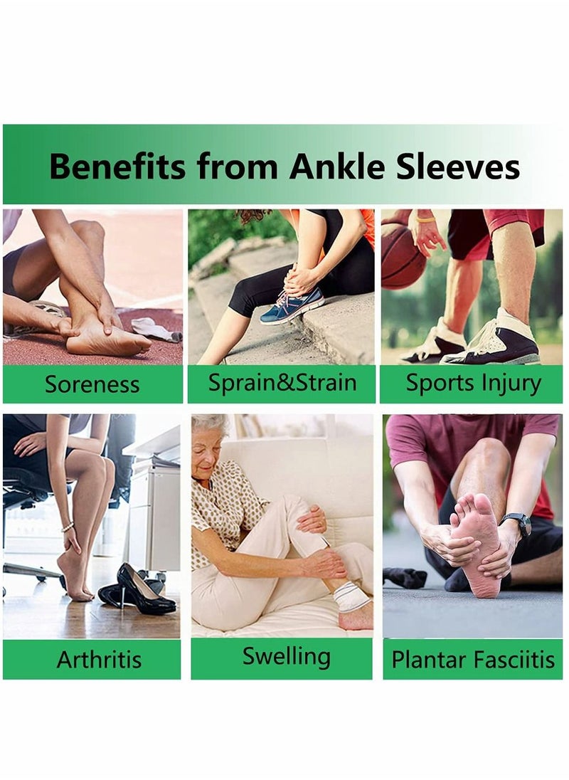 SYOSI - Ankle Brace Compression Support Sleeve, Ankle Support Dynamic for Freedom of Movement - Image 1