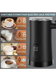 Furtey Milk Frother Frother,4 in 1 Electric Milk Steamer 11.8oz/350ml Hot Cold Foamer Maker Hot Chocolate Maker Machine Automatic Milk Warmer for Latte Coffee Cappuccinos Macchiato, 400W, Silent Operation  - Image 2