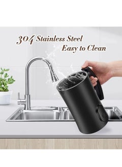 Furtey Milk Frother Frother,4 in 1 Electric Milk Steamer 11.8oz/350ml Hot Cold Foamer Maker Hot Chocolate Maker Machine Automatic Milk Warmer for Latte Coffee Cappuccinos Macchiato, 400W, Silent Operation  - Image 5