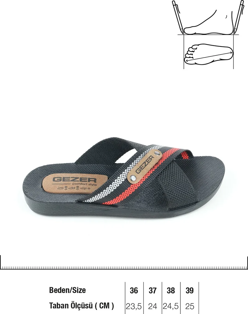 Gezer Summer Cross Rope Model Men's Young Slippers