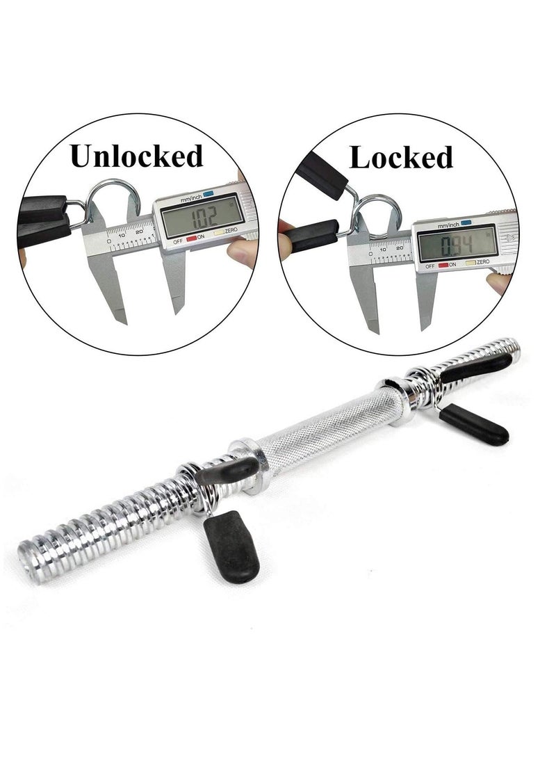 Peachjoy Clamps Set 6 Pcs,4 Pcs Barbell Clamps 1 Inch Quick Release Dumbbell Lock Clips with 2 Pcs Exercise Barbell Spring Clips, Weight Clips for Weightlifting, Workout, Strength Training  - Image 5