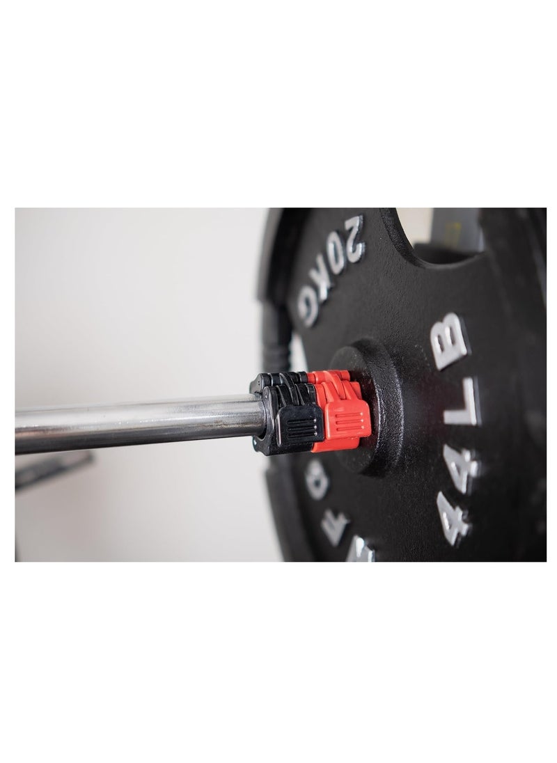 Peachjoy Clamps Set 6 Pcs,4 Pcs Barbell Clamps 1 Inch Quick Release Dumbbell Lock Clips with 2 Pcs Exercise Barbell Spring Clips, Weight Clips for Weightlifting, Workout, Strength Training  - Image 4