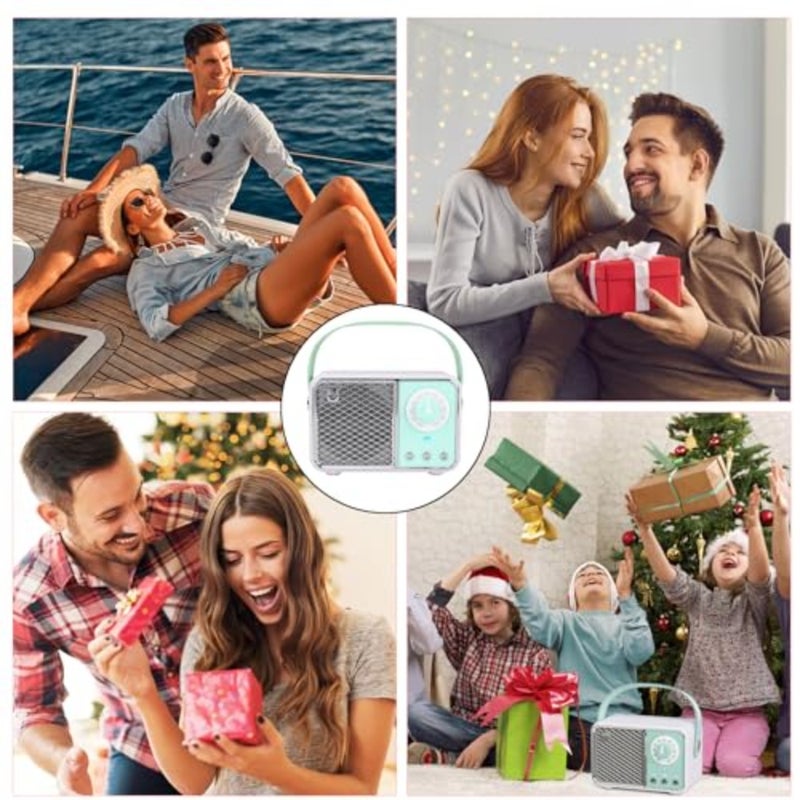 Retro tooth Speaker, Vintage Decor, Wireless tooth Speakers, Cute Old Fashion Style for Kitchen Desk Bedroom Office Party Outdoor Kawaii Accessories - Image 3