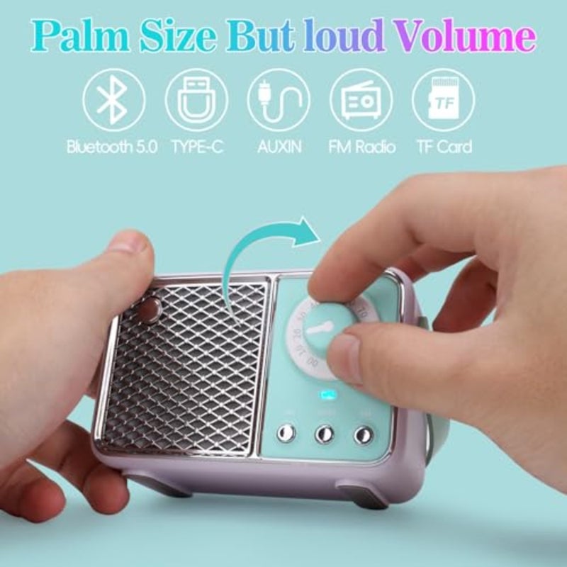 Retro tooth Speaker, Vintage Decor, Wireless tooth Speakers, Cute Old Fashion Style for Kitchen Desk Bedroom Office Party Outdoor Kawaii Accessories - Image 2