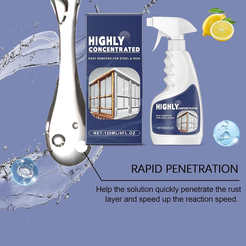 Rust Remover 120ml Bottle Designs Revitalizes Your Metal Tool For Personalize And Factory Daily Use Protective Rust - Image 5