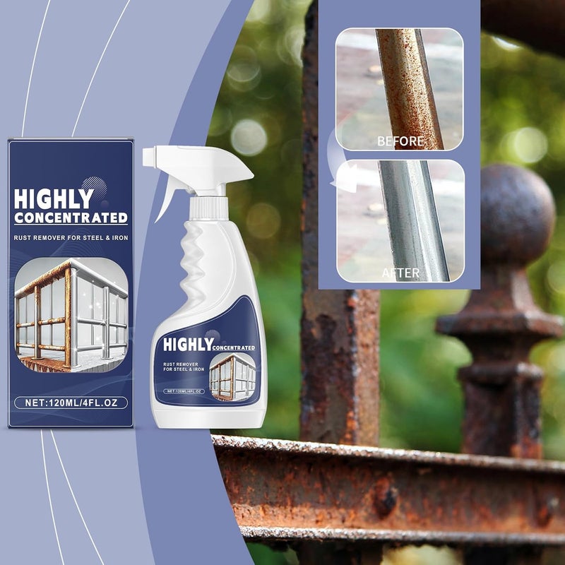 Rust Remover 120ml Bottle Designs Revitalizes Your Metal Tool For Personalize And Factory Daily Use Protective Rust - Image 2