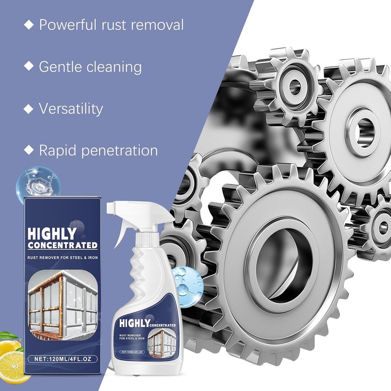 Rust Remover 120ml Bottle Designs Revitalizes Your Metal Tool For Personalize And Factory Daily Use Protective Rust - Image 3
