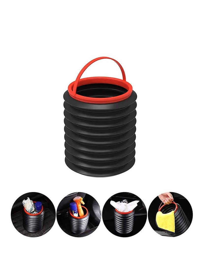 Generic Compact Waterproof Car Trash Can with Lid, Foldable 4L Bin for Car Interior and Outdoor Use, Ideal for Camping and Travel  - Image 4