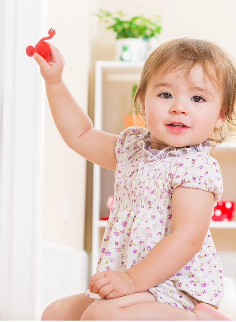 مجموعة كتل بناء بمصاصات سيليكون ناعمة من 9 قطع، ألعاب ضغط ملونة على شكل حيوانات للعب التفاعلي بين الآباء والأمهات والأطفال، مثالية لغرف الأطفال. - Image 5