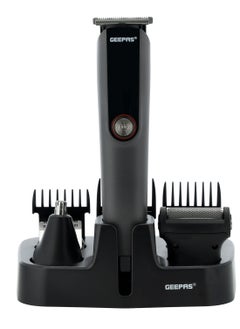GEEPAS Digital Rechargeable 11-in-1 Grooming Kit, GTR56048 | 4 Combs | Nose Trimmer, Micros Shaver, Design Trimmer | LED Display & Charging Indicator | Stainless Steel Blade  - Image 2
