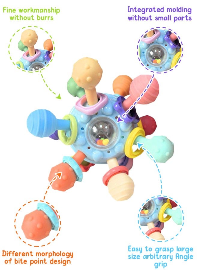 ألعاب الأطفال كرة مانهاتن، لعبة رنين كرة قابلة للإمساك للأطفال. - Image 3