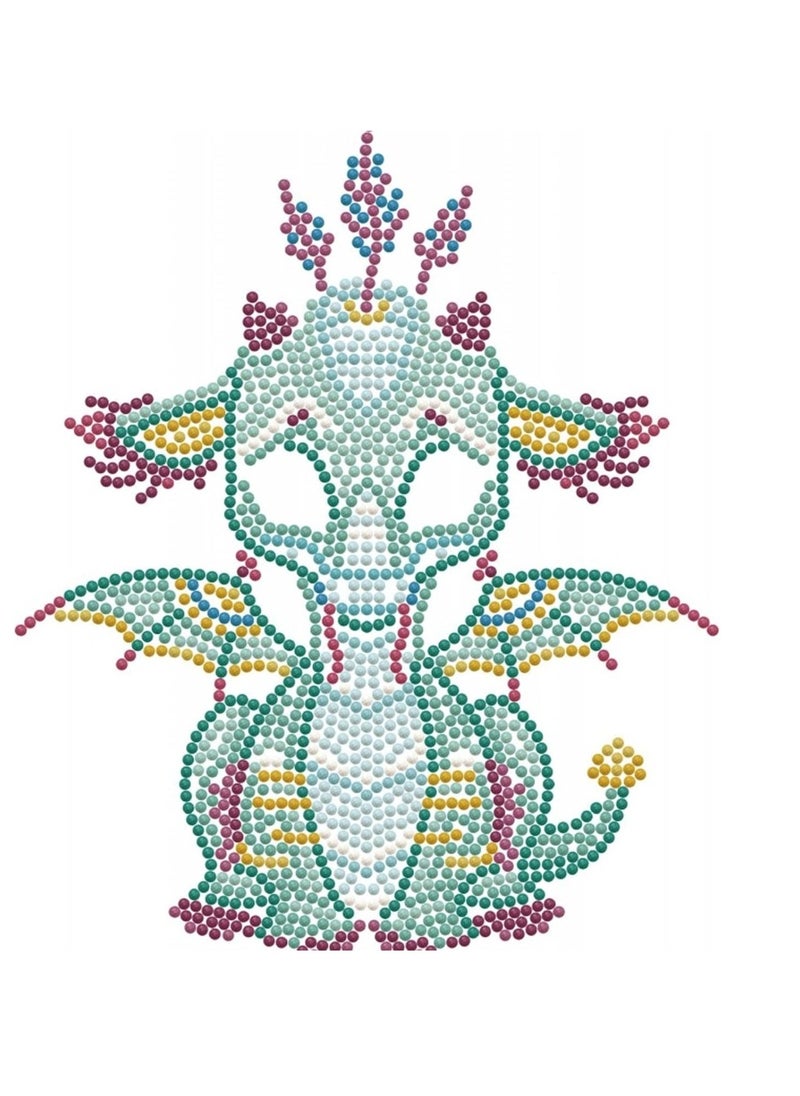 Dotz DIAMOND DOTZ Ariel The Baby Dragon DotsBox, Partial Drill Diamond Painting Kits - No:DBX.010  - Image 3