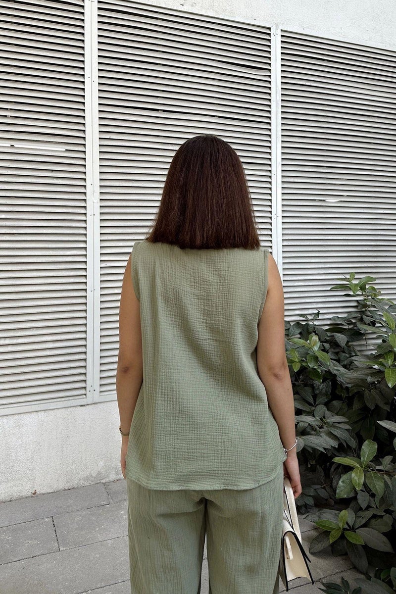 Weshaya Blouse Women Khaki - Image 2