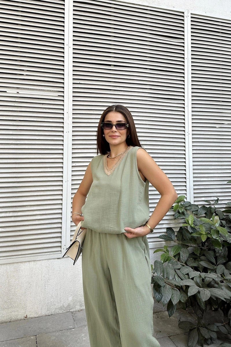 Weshaya Blouse Women Khaki - Image 3