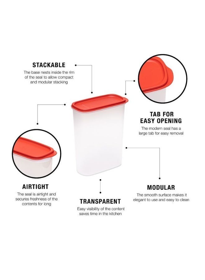 توبروير طقم علب حفظ الطعام الذكي الجديد من تابروير الأصلي، سعة 2.3 لتر، مجموعة من 4 قطع - Image 3