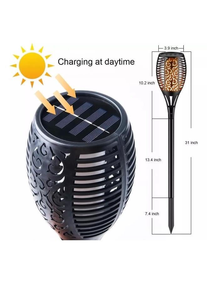Outdoor Led Solar Torch Large Stake Fire Flame Effect