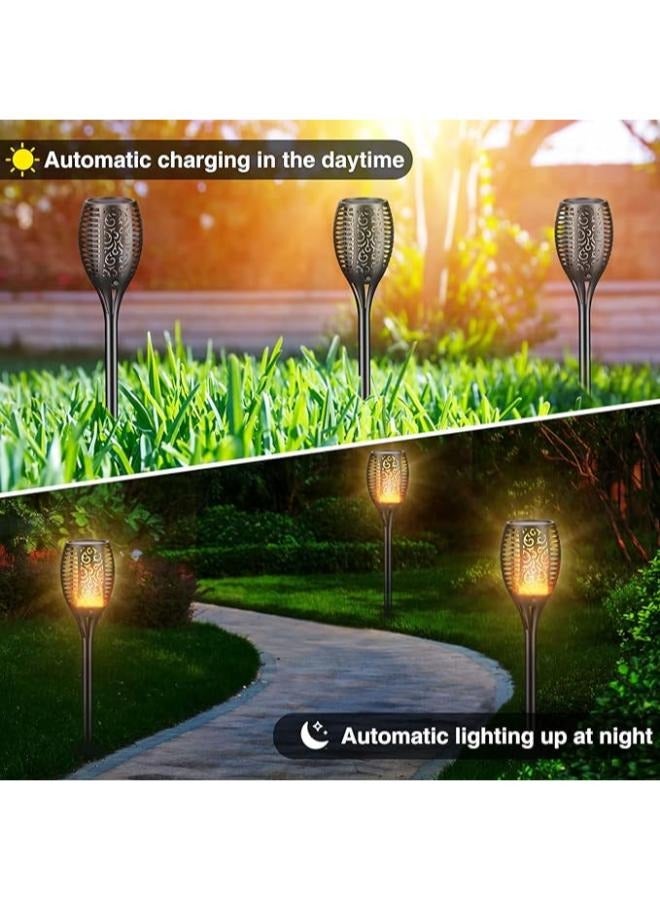 Outdoor Led Solar Torch Large Stake Fire Flame Effect