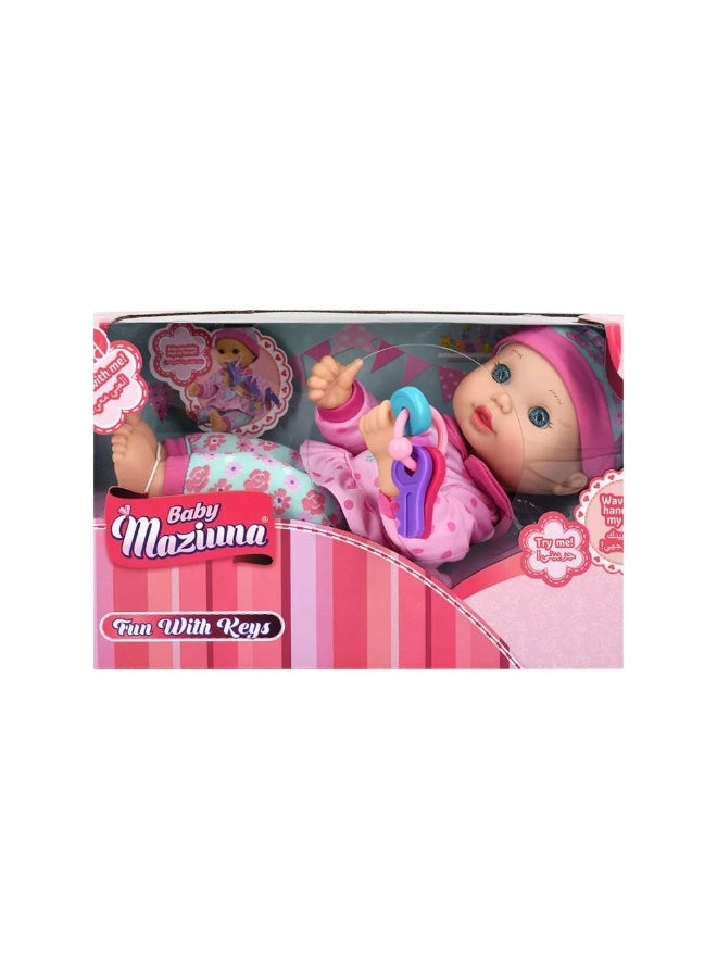 Baby Maziuna Fun With Keys Interactive Baby Doll (30.48 Cm) 