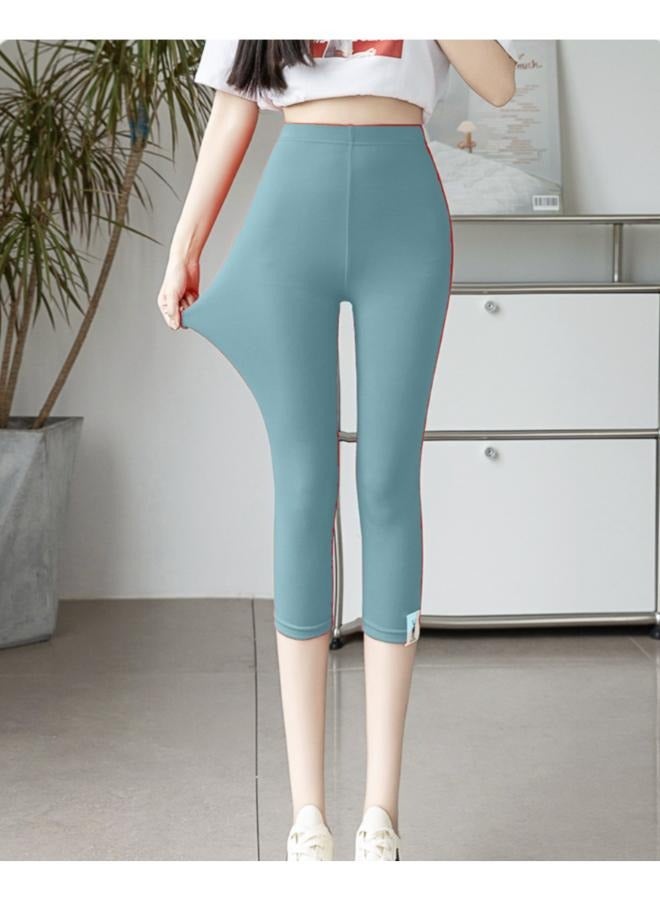 Elastic High-waist and Under Knee-length Leggings for Yoga Outfit KU406  - Image 2