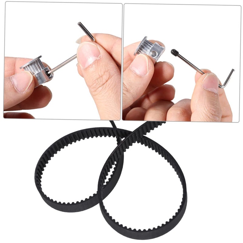 Healeved 8pc Teeth Timing Pulley Wheels Timing Belt Wrench for Printer Parts Pu Construction High Precision for Linear Motion and CNC Applications - Image 2