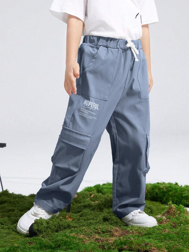 TAGAS Store Tagas Boys Side Pocket Cargo Pant || Cargo Pants|| Regular Slim Cargo for Kids ||Relaxed Trouser ||Pant for Boys ||Boy Loose Comfortable Cargo ||Boys Joggers||(KC-6) - Image 2