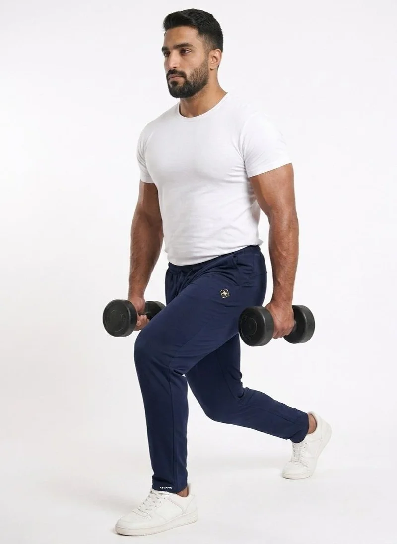 Moveletix Light Blue Men's Plus Size Training Joggers Blue for Men | Best Price UAE