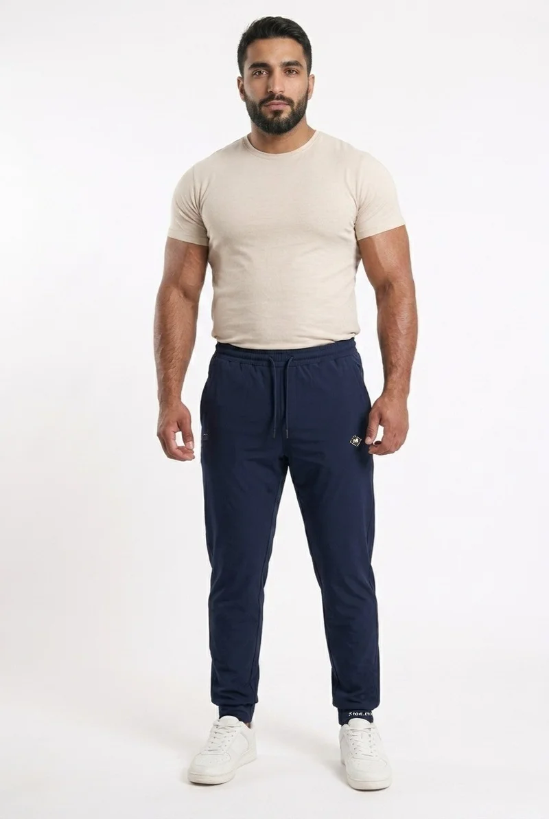 Moveletix Light Blue Men's Plus Size Training Joggers Blue for Men | Best Price UAE