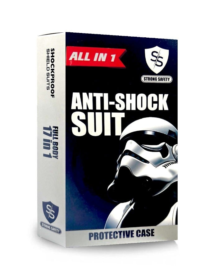 سترونج بكج الكل في واحد - بكج الحماية الكاملة آيفون 13 (iPhone 13) حماية قصوى ضد الخدوش والكسر (17in1) - Image 1