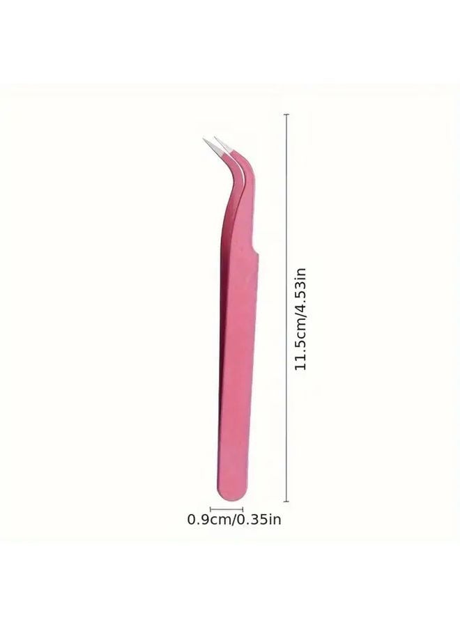 6 قطع ملقط حرفي بألوان المعكرون 3 مستقيم و3 منحني متعدد الاستخدامات من الفولاذ المقاوم للصدأ - Image 4