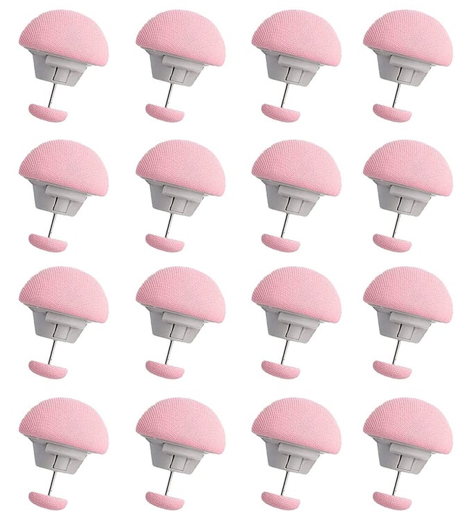 DUVET CLIPS DUVET COVER CLIPS SHEET BUTTON FASTENERS MUSHROOM QUILT FIXING PIN FOR BEDDING ACCESSORIES PINK PACK OF 16