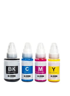 Terabyte GI-490 Ink Compatible with CANON Printer for PIXMA G3400, G2400, G1400, G4400, G4410, G3410, G2410, G1410, G3411, G2411, G1411, G4411(4-Pack Black Cyan Magenta Yellow)  - Image 4
