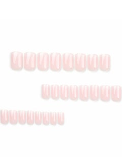 JOSQUEWNN French Tip Press on Nails,Classic French Ombre Manicure False Nails, Rectangular Nail Shape,24Pcs,Fake Acrylic Nails With Glue Kit.  - Image 5