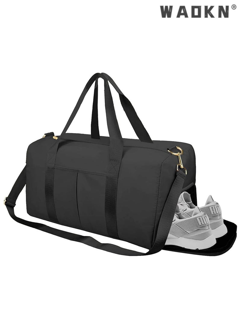 WAOKN Men and Women Gym Shoes Compartment Sports Bag: A Spacious, Durable, and Stylish Option for All Your Athletic Needs – Perfect for Carrying Shoes, Clothes, and Accessories  - Image 1