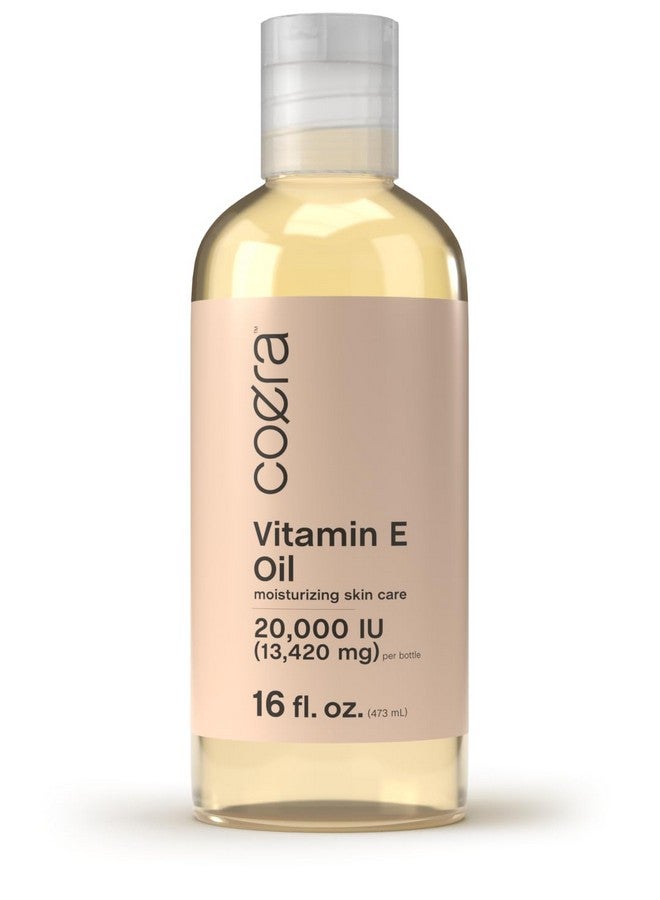 Coera Vitamin E Oil 20000 Iu 16 Fl Oz Moisturizing & Hydrating For Skin Face Hands And Body Free Of Parabens Sls & Fragrances - Image 1