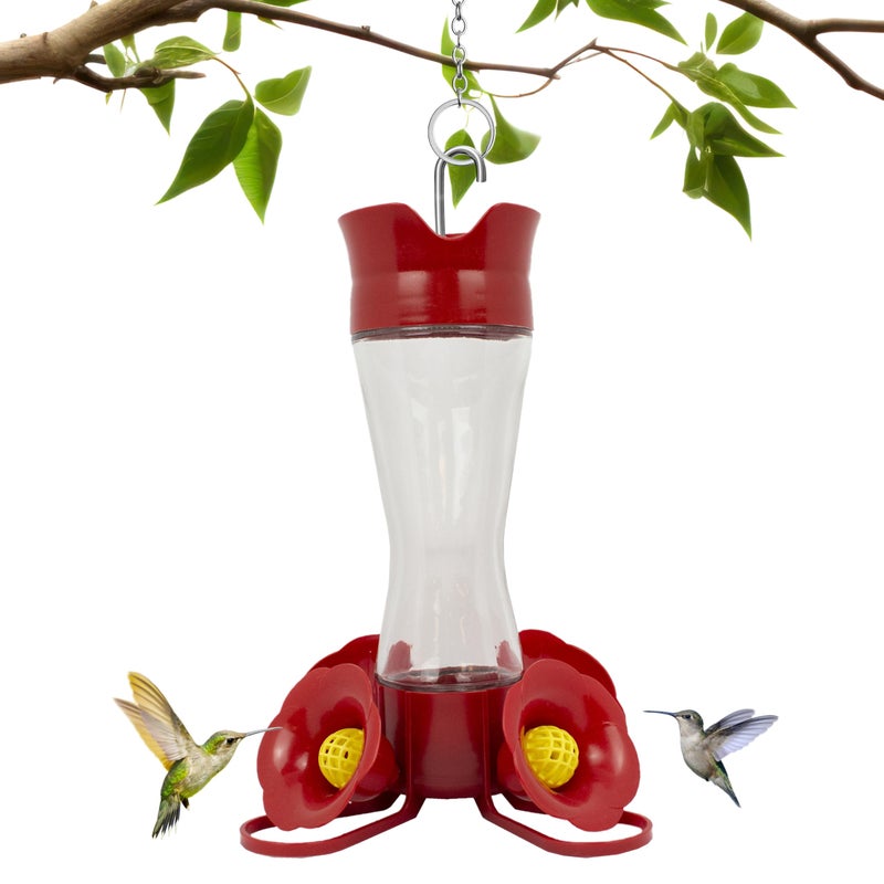 Perky-Pet 203CPBN Glass Hummingbird Feeder for Outdoors with Perches, Ant Moat, Bee Guards - Pack of 1 - Image 1