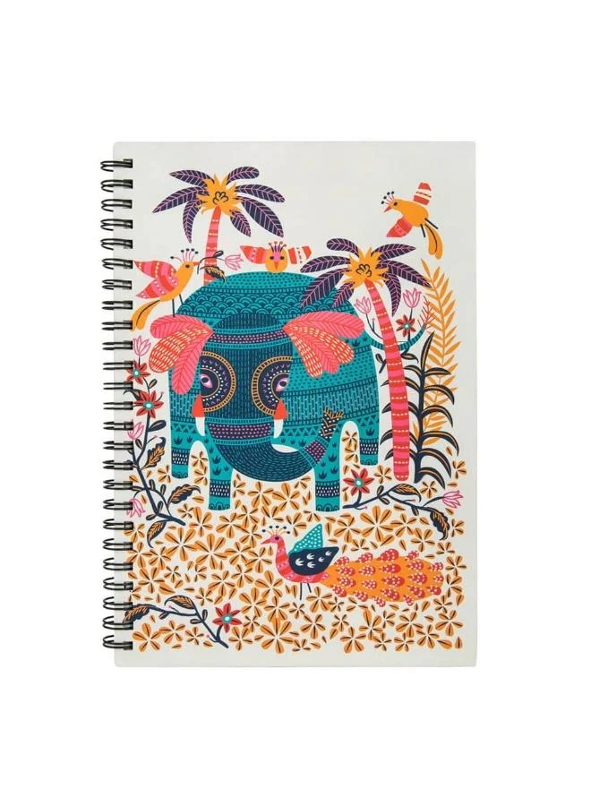 Chumbak Florid Elephant Spiral Notebook