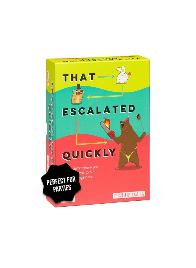 Exploding Kittens LLC Exploding Kittens That Escalated Quickly 2-8 Players - Ages 10+ - 15 Minutes to Play - Hilarious Cooperative Card Game - Ideal for Party, Family Game Night, Adult and Teen  - Image 1