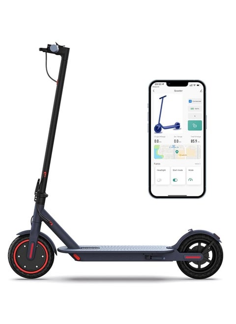 Electric Scooter - 500W motor, maximum range 40-50KM, maximum speed 30KM/H, maximum load 150kg, adult portable folding commuter electric scooter with dual braking system and app control