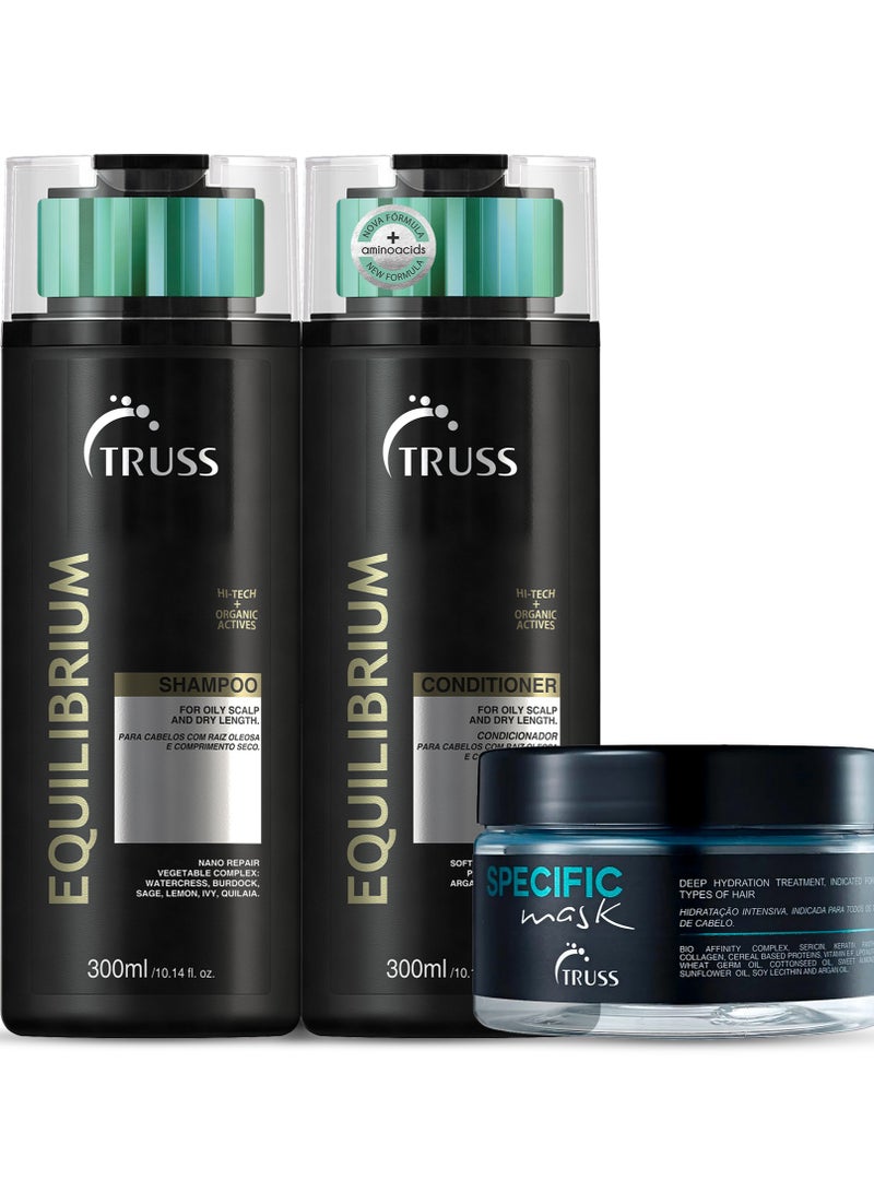 تروس مجموعة شامبو وبلسم TRUSS Equilibrium مع قناع خاص - Image 1