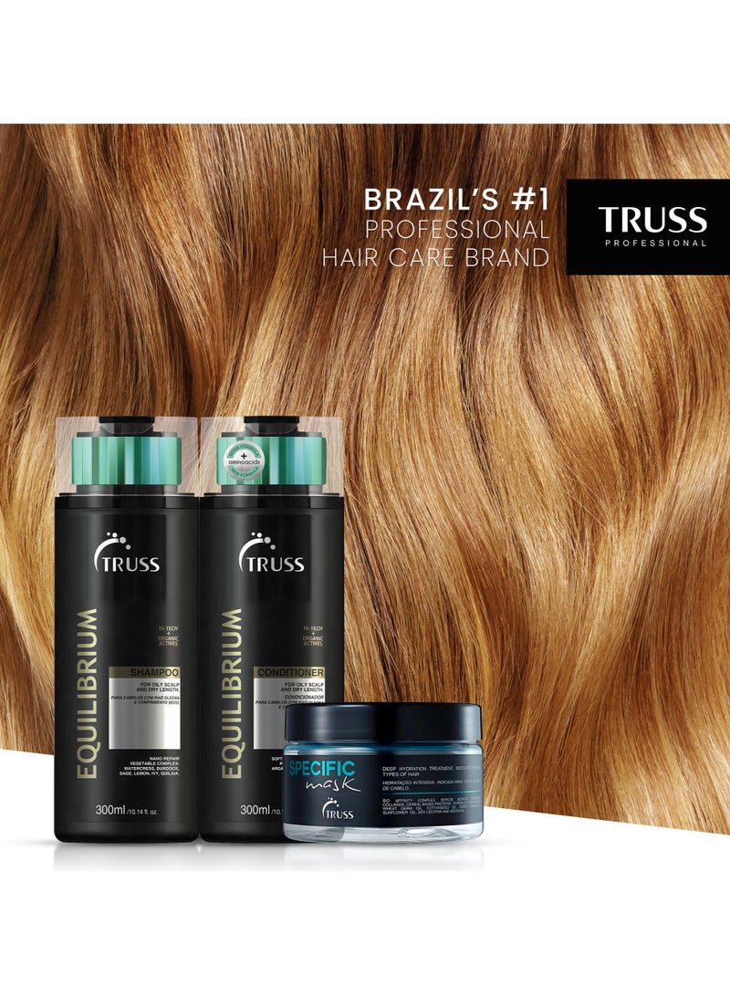 تروس مجموعة شامبو وبلسم TRUSS Equilibrium مع قناع خاص - Image 4