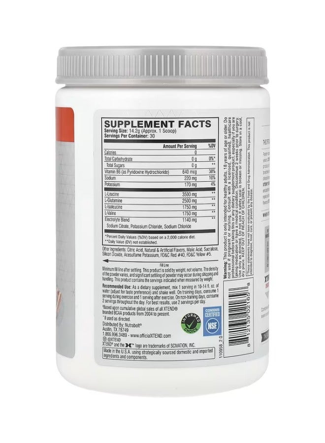 Xtend The Original 7G BCAA Muscle Recovery + Electrolytes، نكهة البرتقال الدموي الإيطالي - 30 وجبة - Image 2
