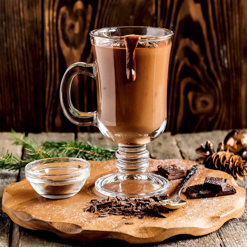 KELVEE Irish Glass Coffee Mugs Latte Cups Set of 2 Cappuccino and Hot Chocolate Mugs with Handle Clear Glass Mugs for Hot Beverages 300ML - Image 3