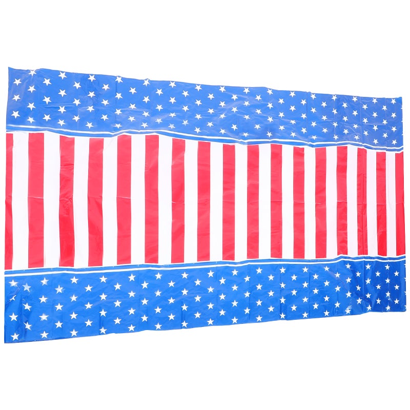 2pcs Patriotic Memorial Day Tablecloth Independence Day Tablecloth 4th of July Table Cover - Image 4
