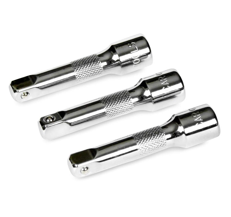 BRAZEN 3/8" Drive 3" Socket Extension Set (Three Pack) - Image 4